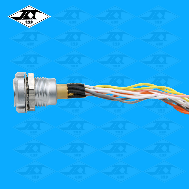 吉隆泰 CH推拉自锁连接器可焊线加工线束 航空插座线缆可定制