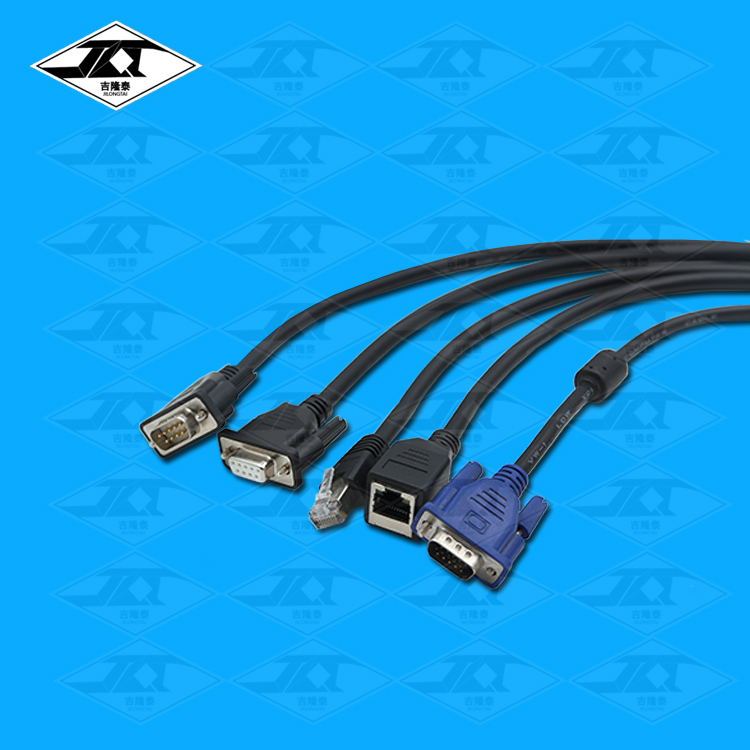 吉隆泰金属连接器制定线束 转接USB RS232 DB9 RJ45