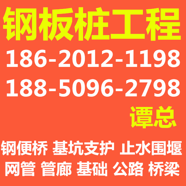 武夷山拉森鋼板樁支護|鋼板樁止水圍堰|武夷山鋼板樁工程施工公司