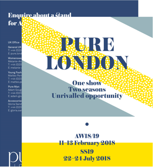 英国服饰展_2018英国伦敦服装展Pure