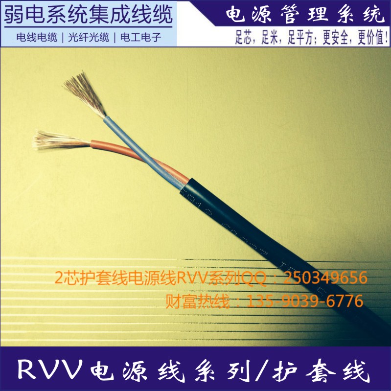 RVV2X1.0護套線音響線設備電源信號線